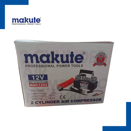 Compresseur d'air / Pompe de Charge à 2 Cylindres 12V - Makute