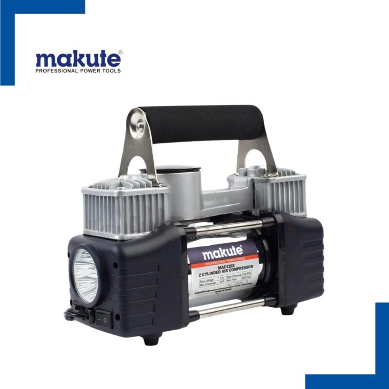 Compresseur d'air / Pompe de Charge à 2 Cylindres 12V - Makute