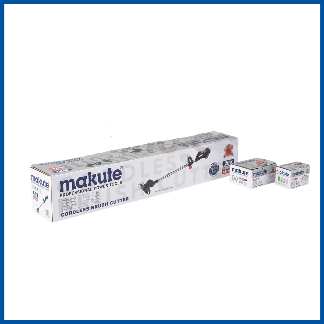 L'emballage du Débroussailleuse Sans Fil 20V - Makute