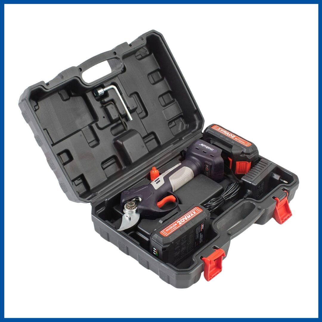 La valise ouverte du Machine d'élagage sans fil 20V - Makute