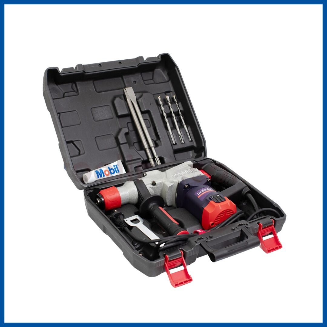 La valise ouverte du Marteau Perforateur 1100W  26mm - Makute
