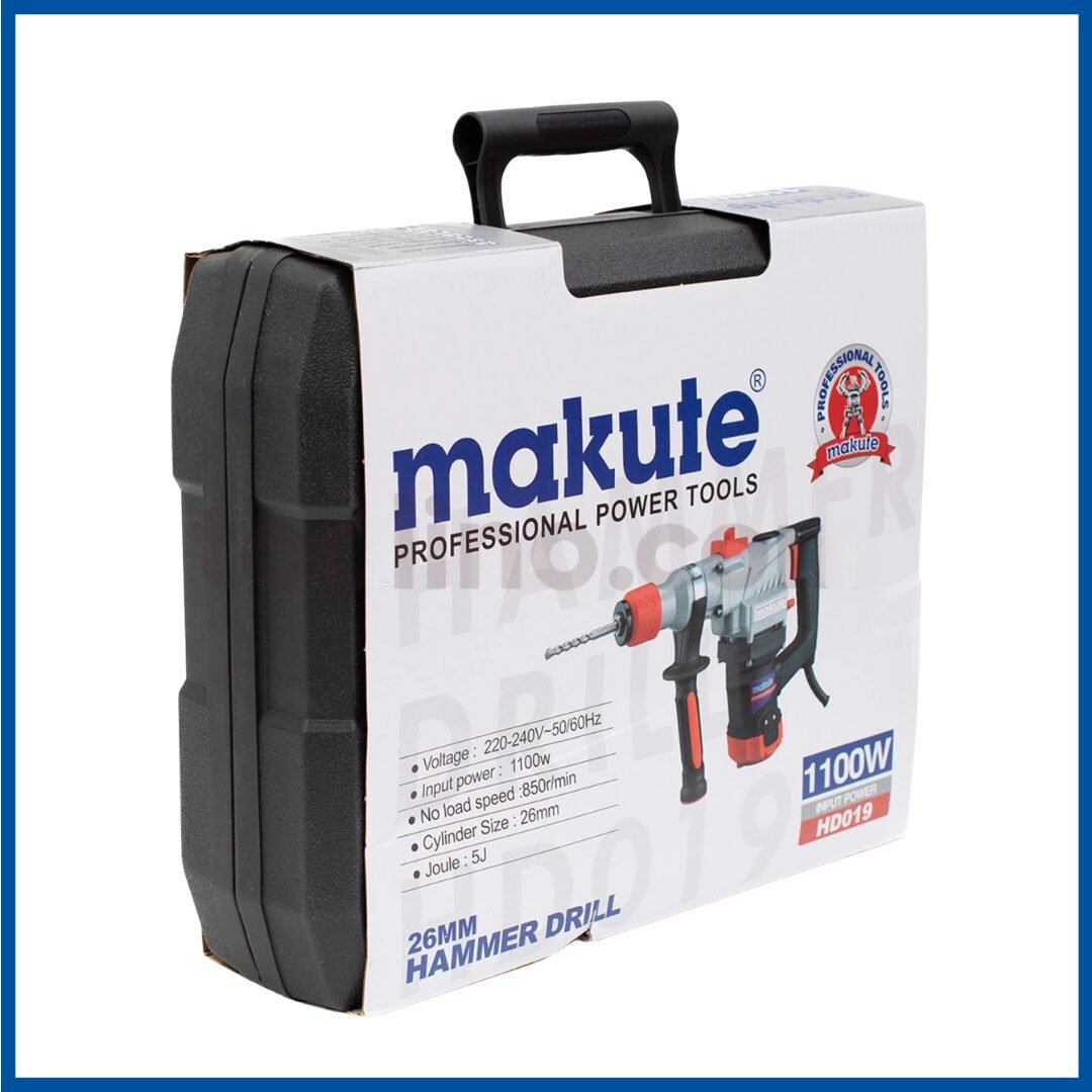 L'emballage du Marteau Perforateur 1100W 26mm - Makute