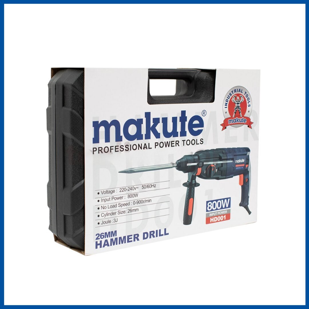 L'emballage du Marteau Perforateur 800W 26mm - Makute