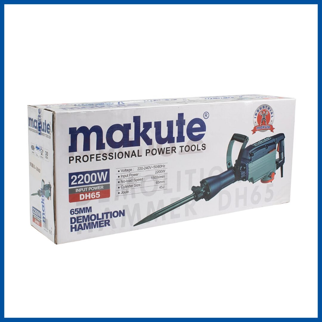 L'embalage du Marteau Piqueur 2200W 65mm - Makute