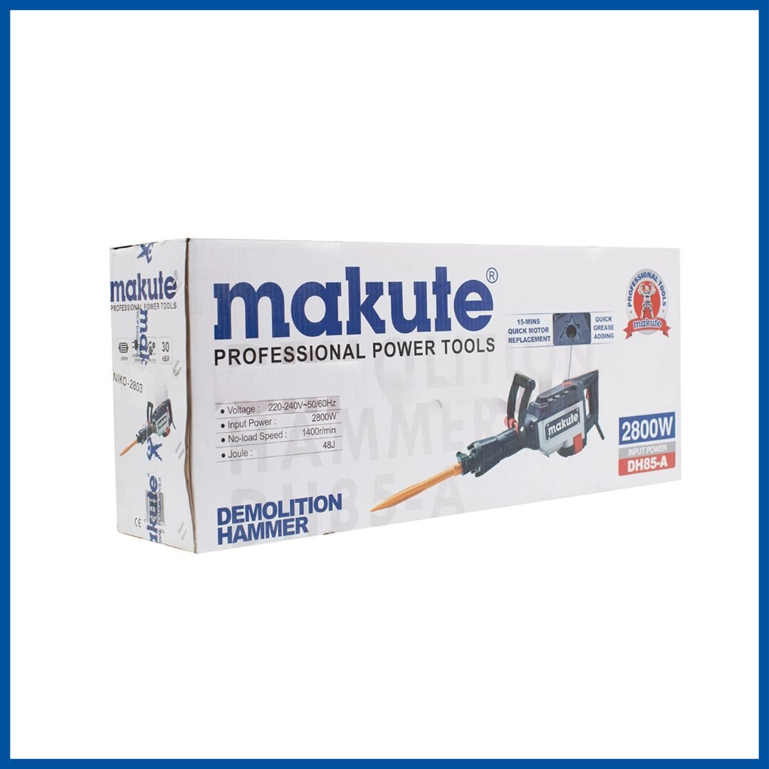 L'emballage du Marteau Piqueur 2800W 85mm - Makute