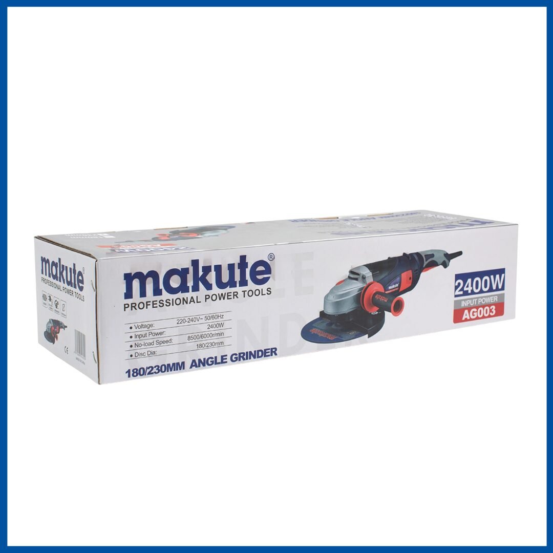 L'embalage du Meuleuse d'angle 2400W 230mm - Makute