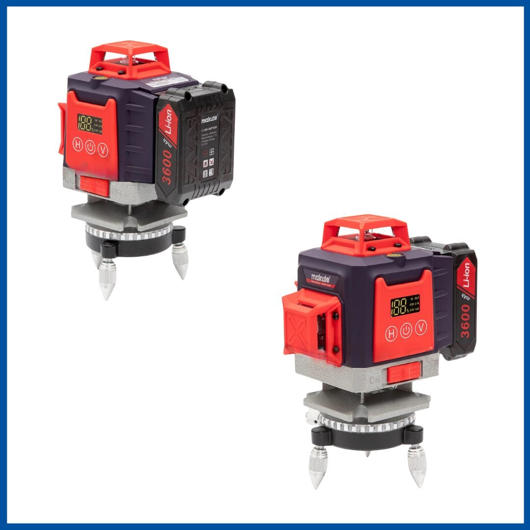 Detaille du Niveau Laser 16 Lignes + Support 90cm - Makute