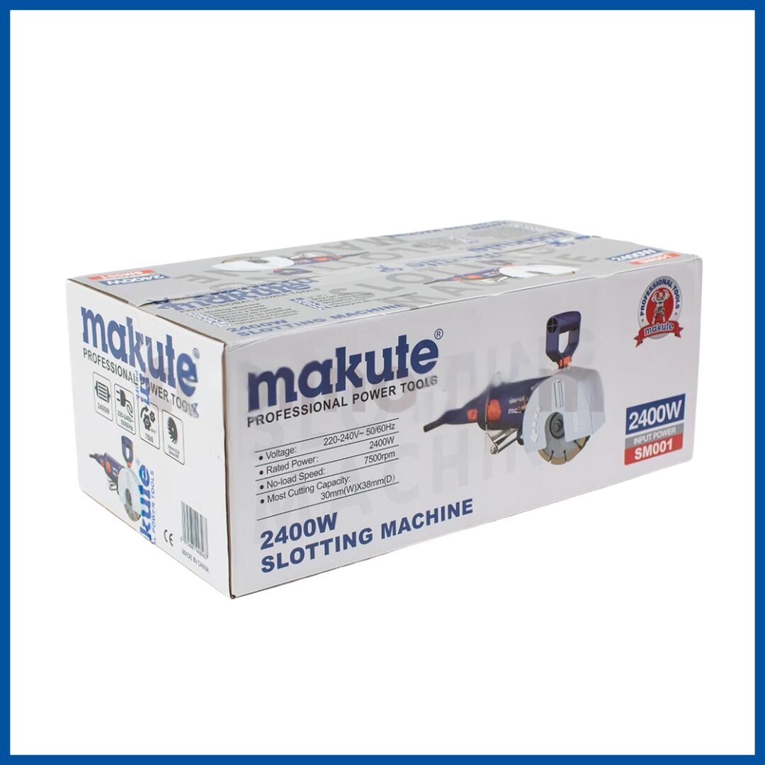 L'emballage du Rainureuse Murale Électrique 2400W 135mm - Makute