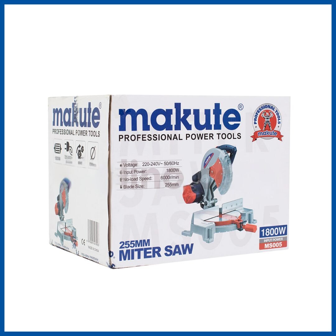 L'emballage du Scie à Onglet 1800W 225mm - Makute