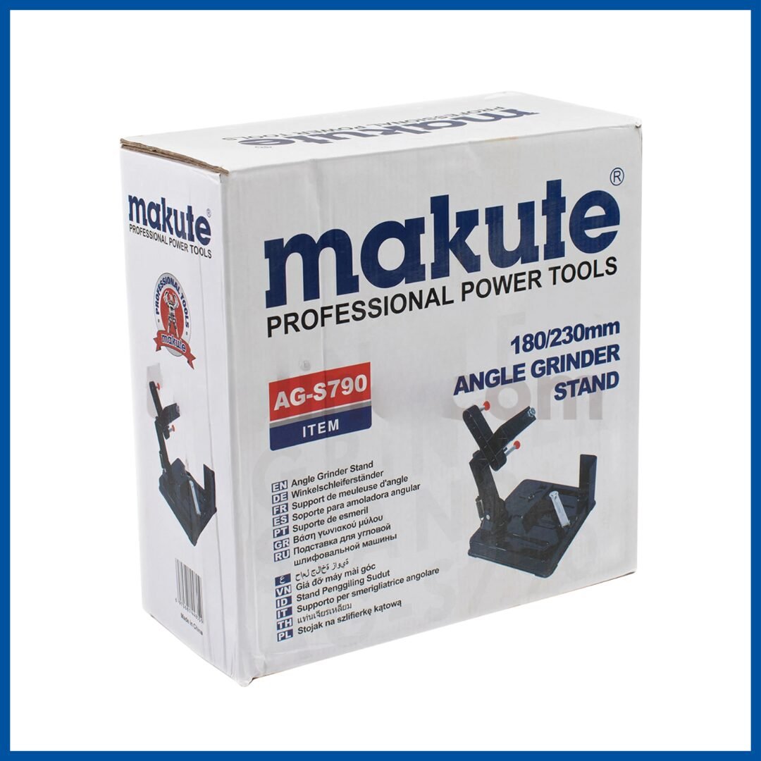 L'emballage du Support pour Meuleuse d'angle - Makute