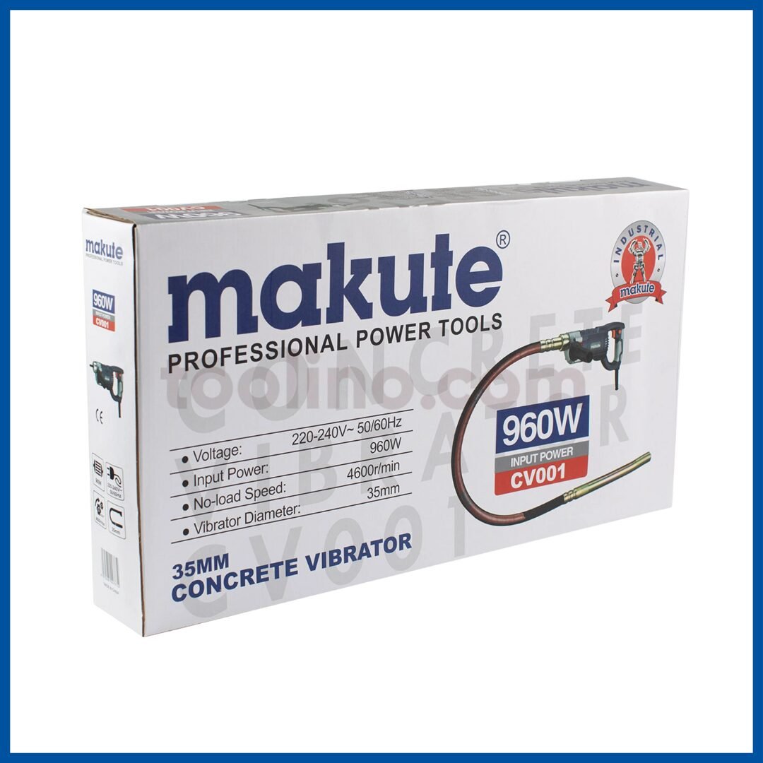 L'emballage du Vibrateur à Béton 960W 1.5m - Makute