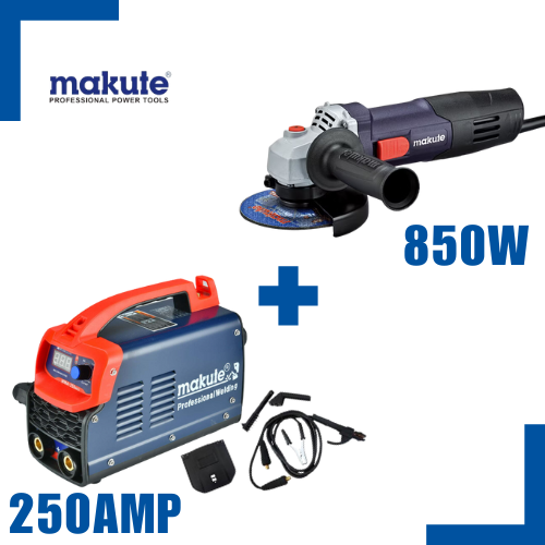 Poste à Souder 250 Amp Avec la meuleuse 850W Makute
