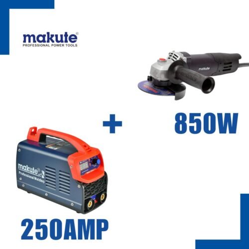 Poste à Souder 250 Amp + Meuleuse 850W - Makute