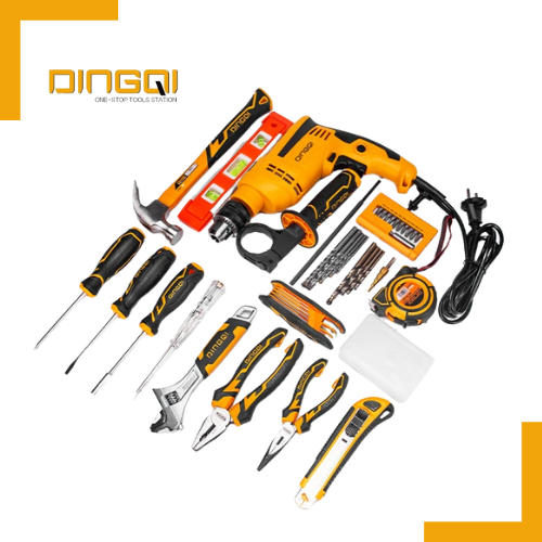 Toutes Les Pieces de l'Ensemble d'outils électrique 28 Pièces Dingqi