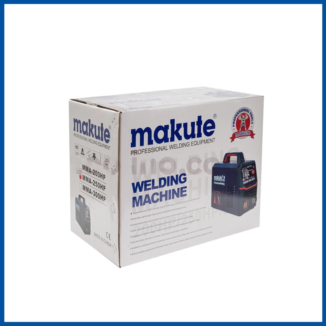 L'emballage du Poste a Souder 250 Amp HP Makute