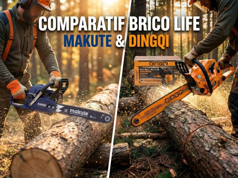 Scie à chaîne : comprendre le fonctionnement pour travailler en sécurité (Comparatif Brico Life — Makute & Dingqi)